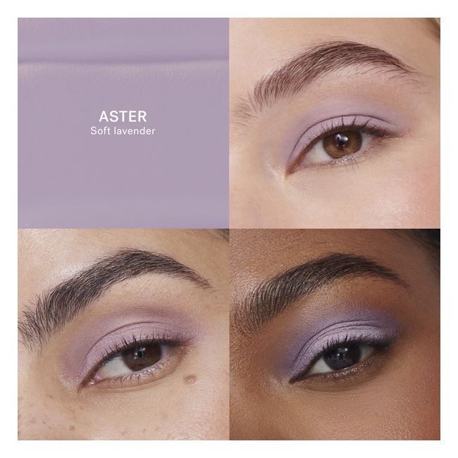 Ilia Beauty's Aster Liquid eyeshadow Model