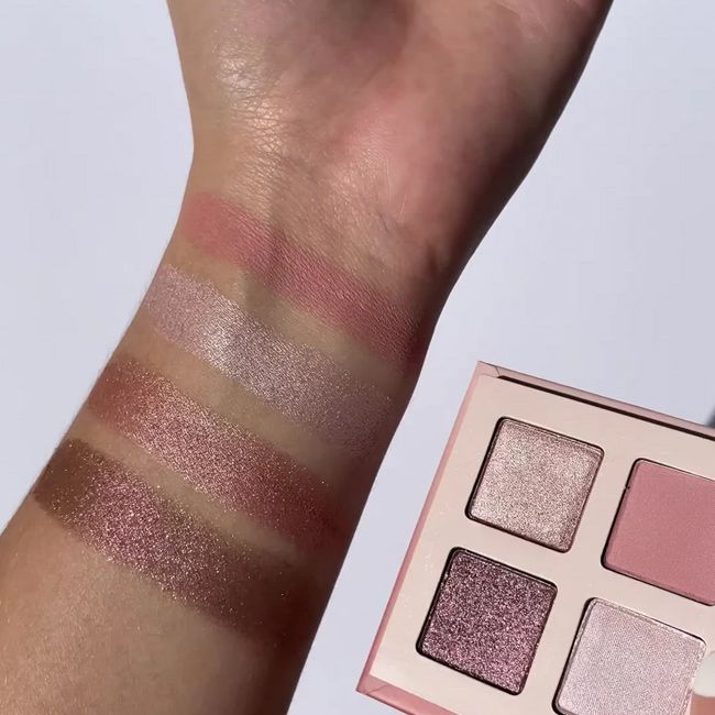 Athr Beauty's Rose Quartz Crystal Quad Eye palette Application