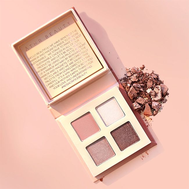 Athr Beauty's Rose Quartz Crystal Quad Eye palette Lifestyle