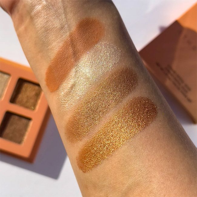 Athr Beauty's Mini Citrine Crystal Quad Eye palette Texture