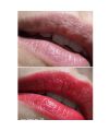 Gitti' Joy Joba lip gloss Vibrant Cherry application