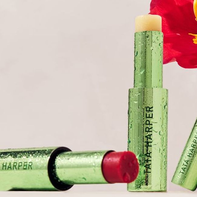 Tata Harper's Bare tinted lip balm cream lifestyle