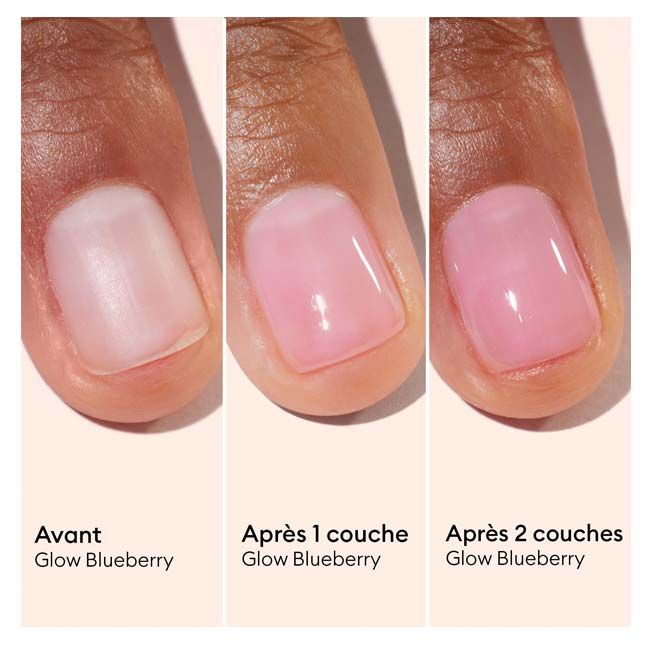 Vernis soin Active Glow Blueberry Manucurist application