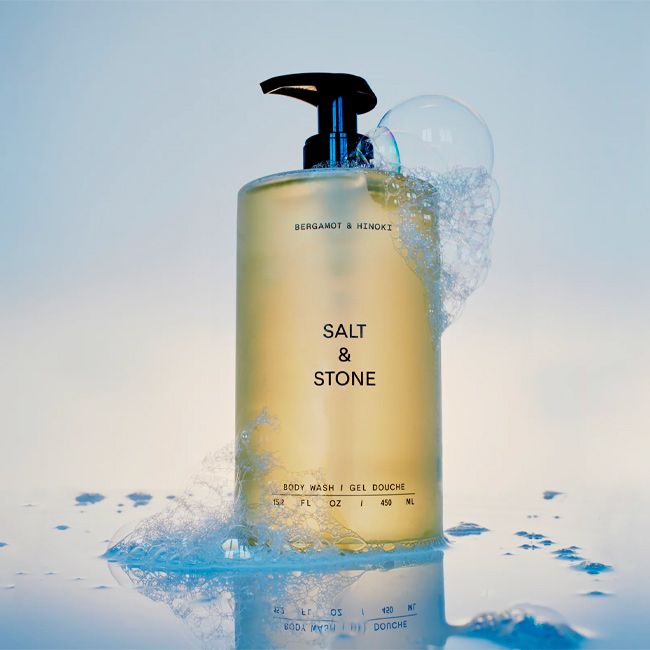 Gel douche naturel Santal Vétiver Salt & Stone lifestyle