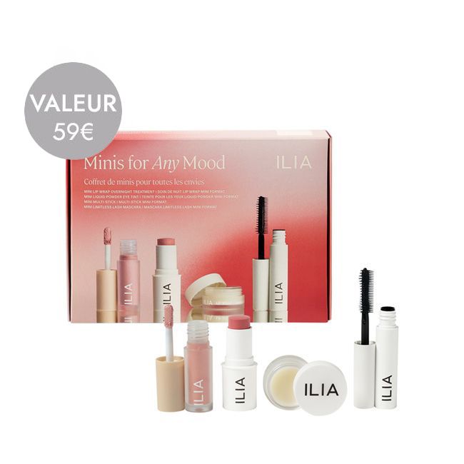 Ilia Beauty's Minis for Any Mood natural make-up set