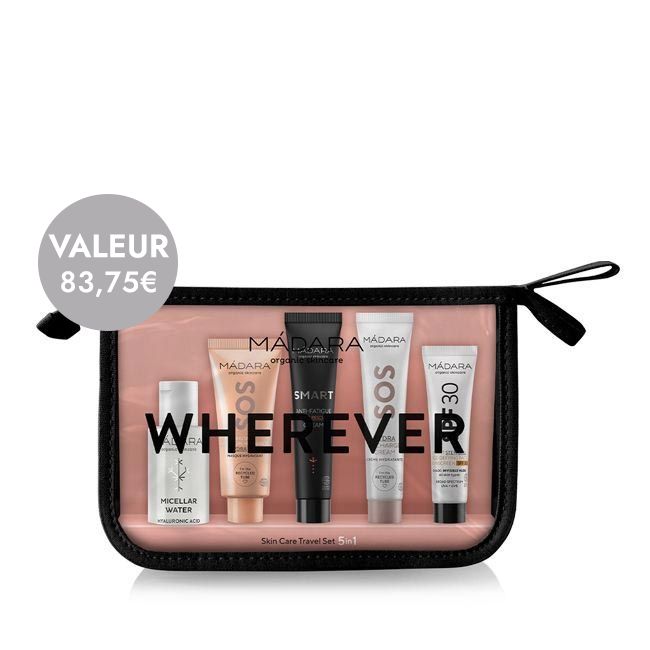 Trousse beauté bio Wherever travel set - Format Voyage