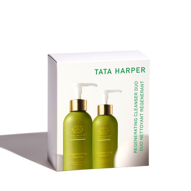 Coffret soin Regenarating Cleanser Duo Tata Harper Packaging