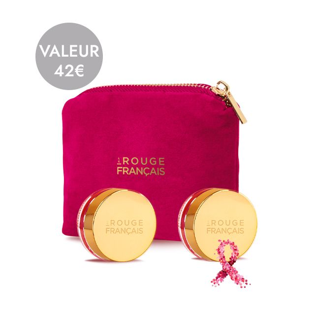 Coffret lèvres Trousse Octobre Rose Le Rouge Français Packshot