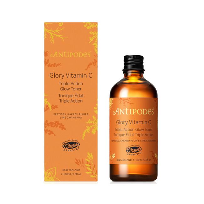 Antipodes's Glory Vitamin C Triple Action Tonic lotion Packaging