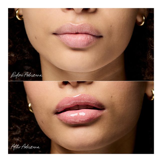 RMS Beauty’s Adrianna Legendary Lip Oil Application