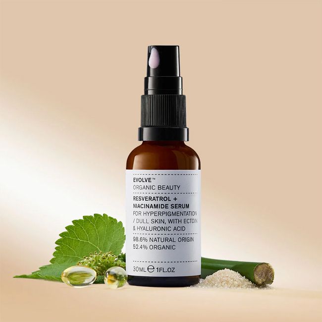 Sérum anti-âge bio liftant Resveratrol + Niacinamide Evolve Beauty Lifestyle