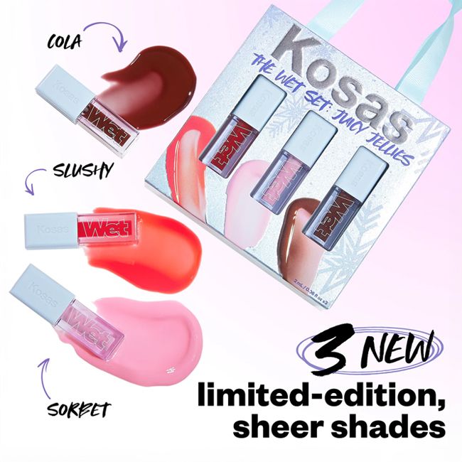 Kosas's Wet Lip Oil Juicy Jellies set Beauty