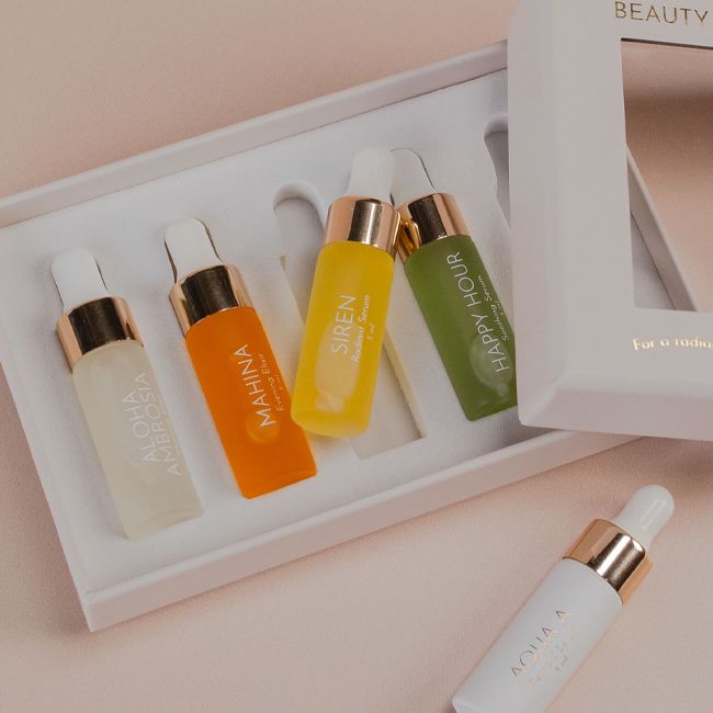 Leahlani Skincare Beauty Oils Discovery Set Lifestyle