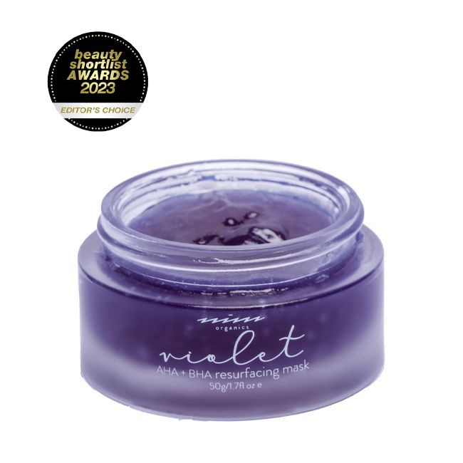 Masque visage naturel résurfaçant Violet Nini Organics