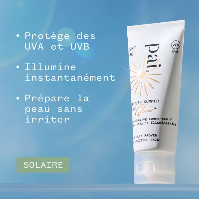 Crème solaire naturelle British Summer Time Glow™ SPF30 Pai Skincare Cosmétique