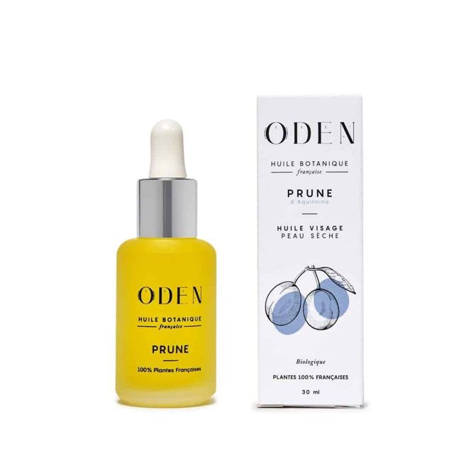 Oden's Natural face oil Botanique Française de Prune Packaging