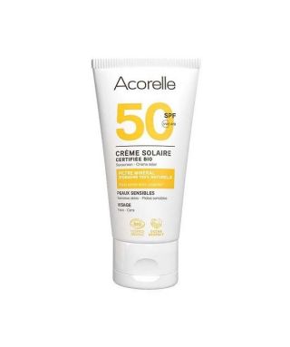 Crème solaire bio visage SPF50 - 50 ml