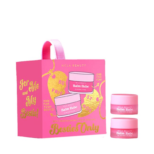 NCLA Beauty's Besties Only Lip Scrub & Lip Balm Ornament Set