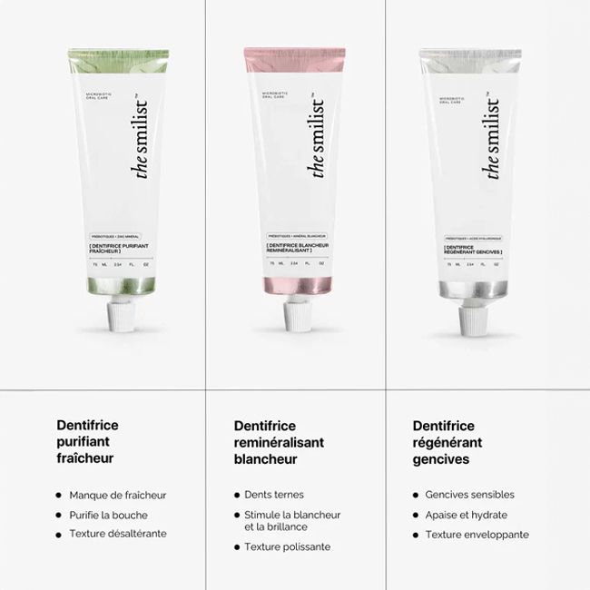 Dentifrice bio Purifiant Fraîcheur The Smilist Pack