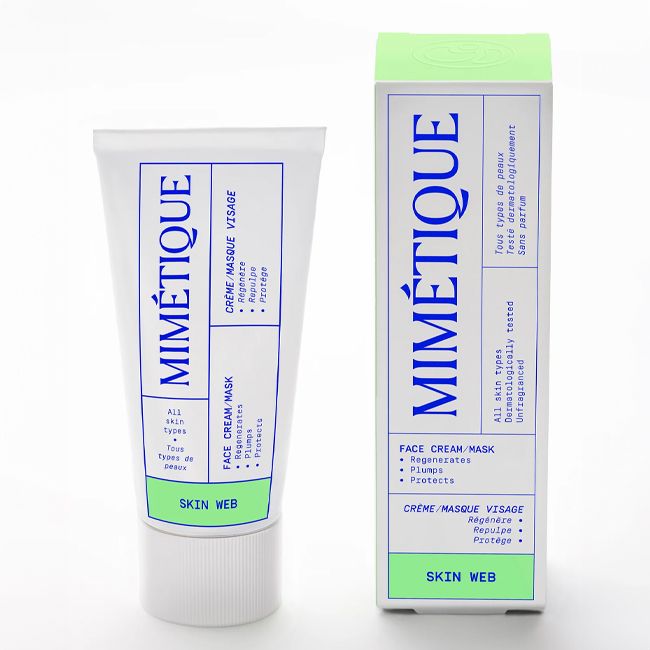 Mimétique's Skin Web natural face cream Packaging