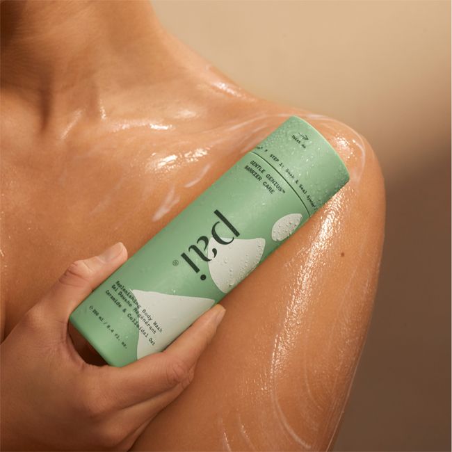 Pai Skincare's Gentle Genius Barrier Care Regenerating Natural body wash Application