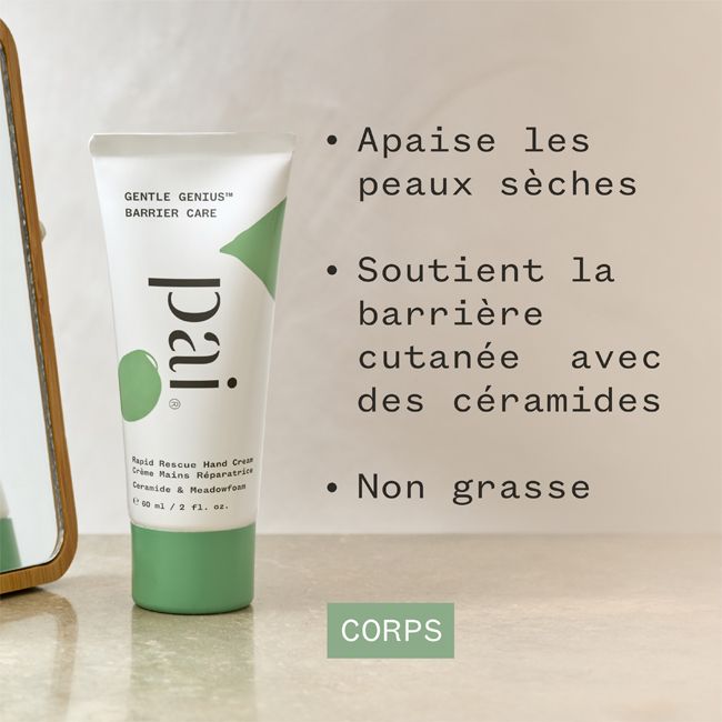 Crème Mains bio Réparatrice Rapide Gentle Genius Barrier Care Pai Skincare Bienfaits