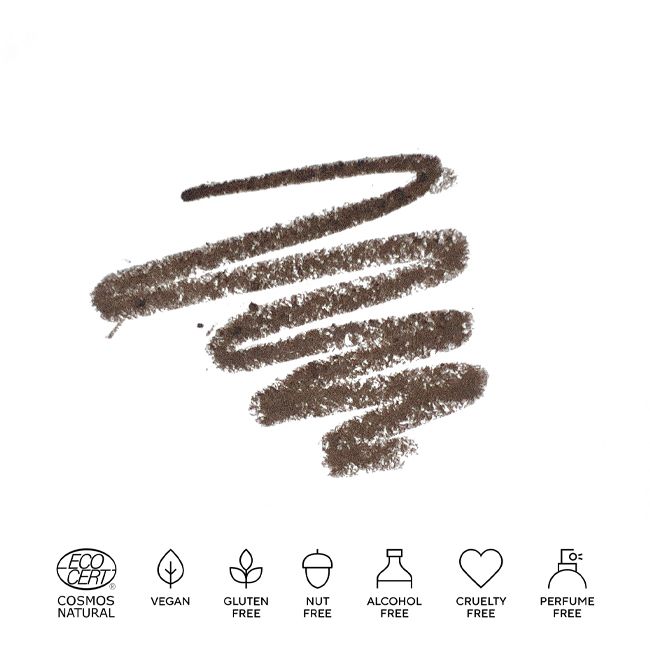 Madara Cosmetics' #1 Dark Brown natural brow pencil Texture