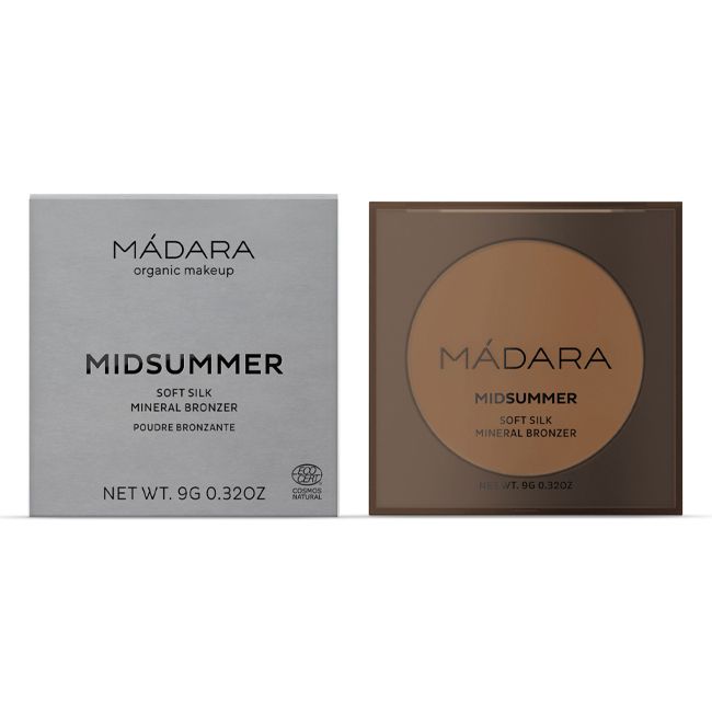 Bronzer poudre minérale Midsummer Soft Silk Madara Cosmétiques Packaging