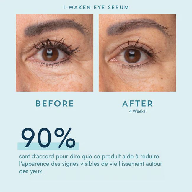 Contour des yeux bio Sérum yeux I-Waken Indie Lee Résultats